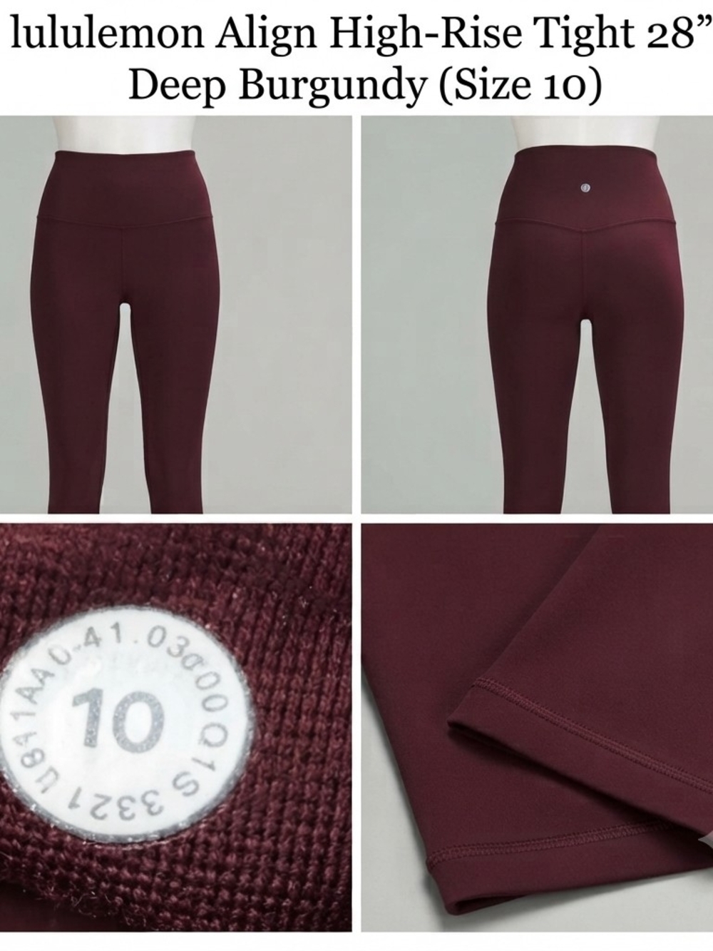 lululemon athletica Align High-Rise Tights in Deep Burgundy